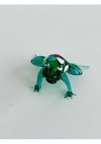 El Yapımı Murano Cam Kurbağa Biblo A07