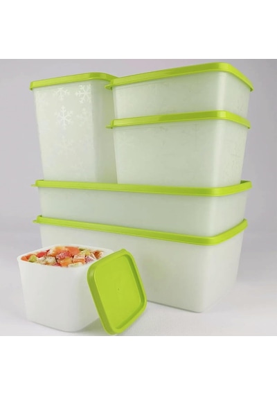 Hobby Life Alaska Derin Dondurucu Saklama Kabı 6'li Set 9.5 Litre - Bpa Yeşil Diğer