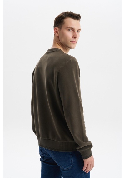 AR-MA Arma Erkek Regular Fit Örme Selanik Sweatshirt %65 Pamuk %35 Polyester, Karbon Fırçalı, Basic Bisiklet Yaka K30124699002 Haki AR-MA Arma Erkek Regular Fit Örme Selanik Sweatshirt %65 Pamuk %35 Polyester, Karbon Fırçalı, Basic Bisiklet Yaka K30124699002 Haki
