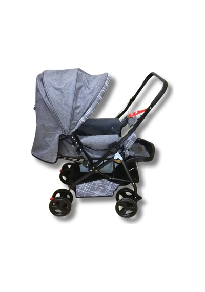 Vavbaby Dual Comfort Line Çift Yönlü Bebek Arabası Gri