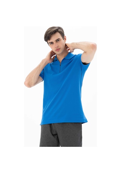 AR-MA Arma Erkek Regular Fit Polo Yaka Tişört Y25374304401 Saks Mavisi
