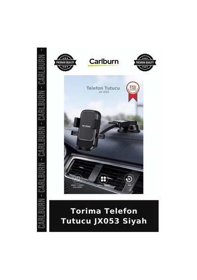 Delux Serisi Torima Telefon Tutucu Jx053 Siyah Kokpit Yol Modern