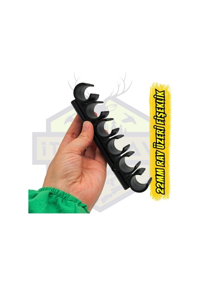 22 Mm Ray Üzeri Polimer Taktikal Fişeklik - 6 Fişek Kapasiteli Y Diğer