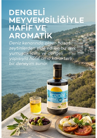 Kozoliv Yumuşak İçim Soğuk Sıkım Zeytinyağı 500 ML