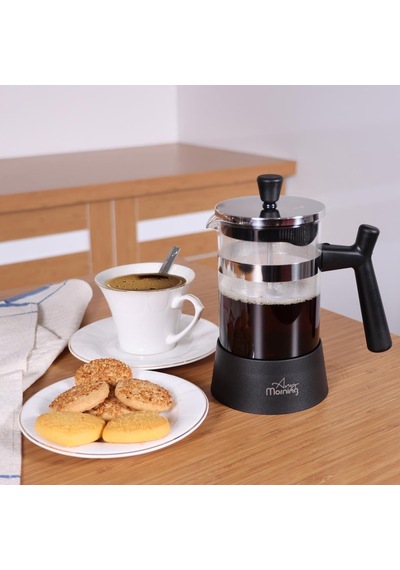 600 Ml French Press, Borosilikat Cam Kahve Ve Bitki Çayı Demleme Ff084 Diğer