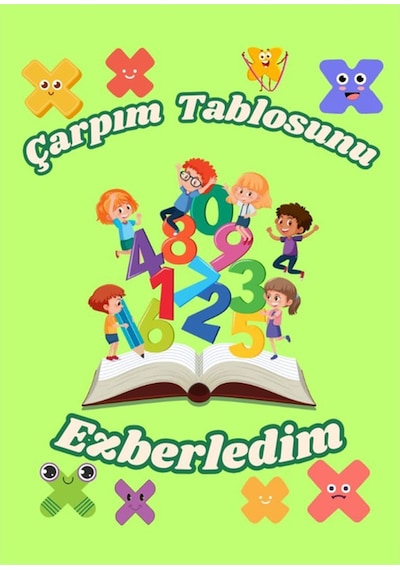 48 Adet Öğrenci Başarı Tebrik Kartı 70x50 Mm Çarpım Tablosunu Öğrendim