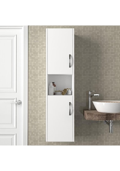 Dekorister 2 Kapaklı Asma Banyo Dolap Çok Renkli
