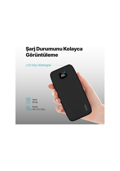 Ttec 2BB211S Chargeup Lcd 20.000 Mah Taşınabilir Hızlı Şarj Aleti Powerbank Siyah Ttec 2BB211S Chargeup Lcd 20.000 Mah Taşınabilir Hızlı Şarj Aleti Powerbank Siyah
