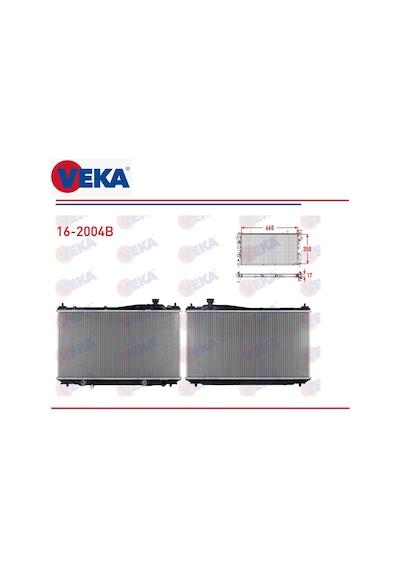 Radyatör Honda Civic 7 Hb Sedan Coupe 1,4 1,5 1,6 1,7 / Vtec 1999-2006 19010-plm-a51 Veka 16-2004b