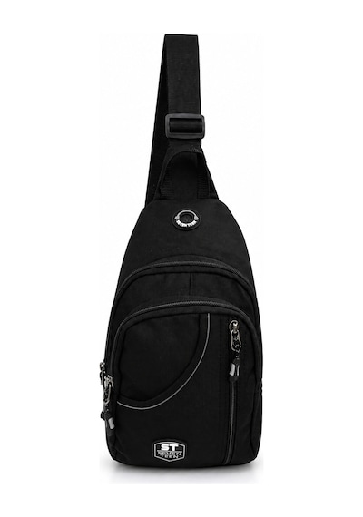 Seventeen Unisex Spor Çok Bölmeli Çapraz Askılı Body Bag Siyah-gri
