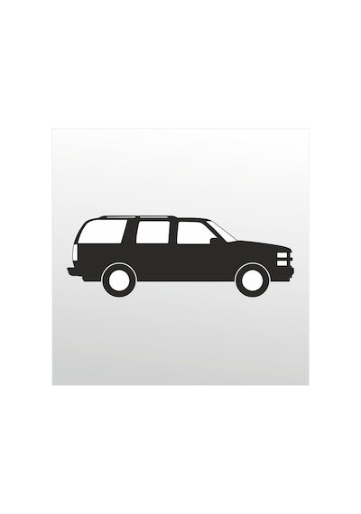 Folyo Sticker Jeep 30cm Uzunluk Siyah