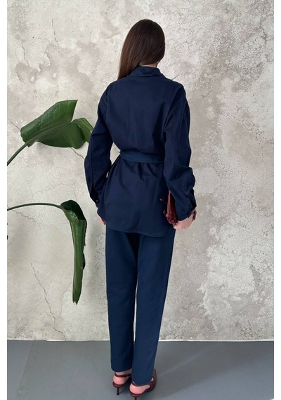Lacivert Gabardin Takım