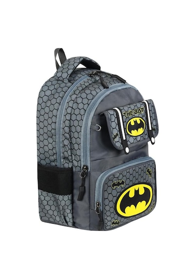 İlkokul Çantası 3'lü Set 42 30 Cm Beslenme Çantası Kalem Kutusu Ortopedik Sırt Erkek Çocuk Kids Bag Gri