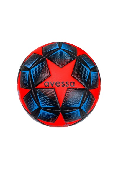 Avessa Estrella Futbol Topu 12 Panel Kırmızı\siyah Açık Siyah