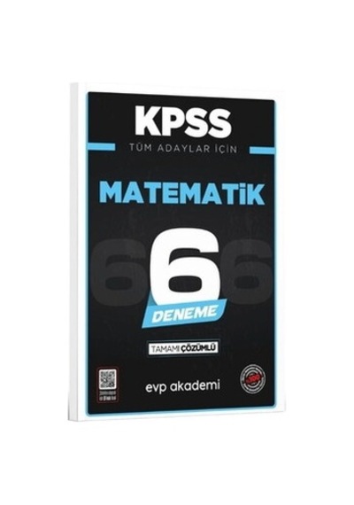 Kpss Tüm Adaylar İçin Matematik 6 Deneme Tamamı Çözümlü Evp Akademi
