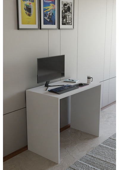 Alpa Ev Mobilya Çalışma Masası, Modern Bilgisayar Masası, Ofis & Ev Kullanımı, Minimal Tasarım Beyaz Alpa Ev Mobilya Çalışma Masası, Modern Bilgisayar Masası, Ofis & Ev Kullanımı, Minimal Tasarım Beyaz