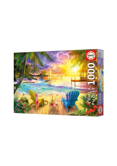 Educa 1000 Parçalık Aşk Plajı Puzzle - 20255 - Lovers Beach