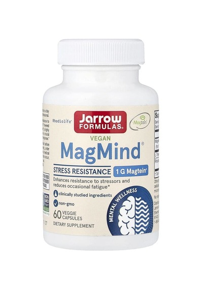 Jarrow Formulas, Vegan Magmind , Stress Resistance, 60 Veggie Capsules