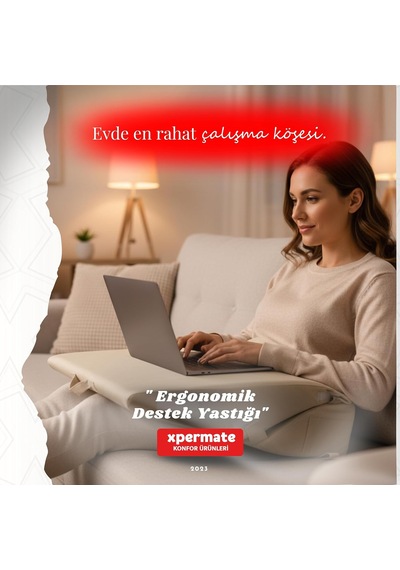 Ergonomik Destek Yastığı Baş, Sırt, Bel Ve Bacak Desteği Bej Genel