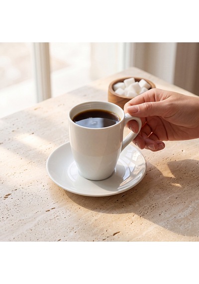 Güral Venedik 2 Parça Tabaklı Mug Bardak Diğer
