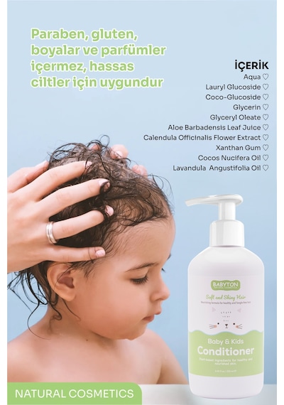 Babyton Bebek ve Çocuklar İçin Doğal Saç Kremi