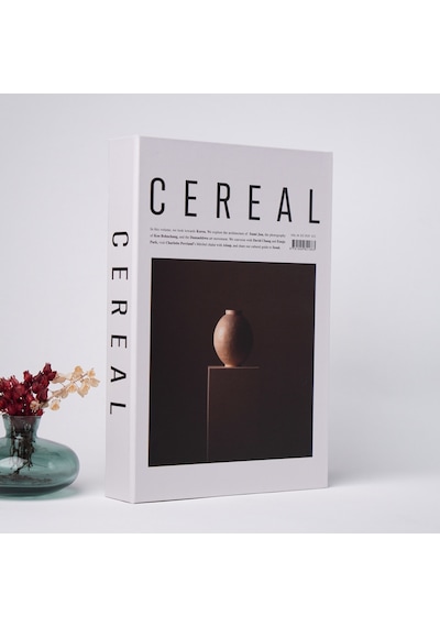 Kitap Görünümlü Dekoratif Kutu Cereal Vazo, İskandinav Tarzı Kitap Şeklinde Saklama Kutusu