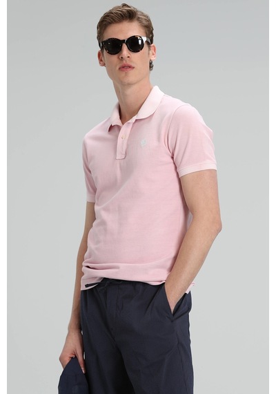 Lufian Vernon Spor Polo Erkek Tişört Açık Pembe 111040056100820 Açık Pembe