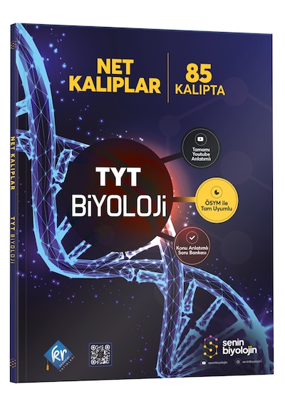 Senin Biyolojin Net Kalıplar TYT Biyoloji Konu Anlatımlı Soru Bankası KR Akademi