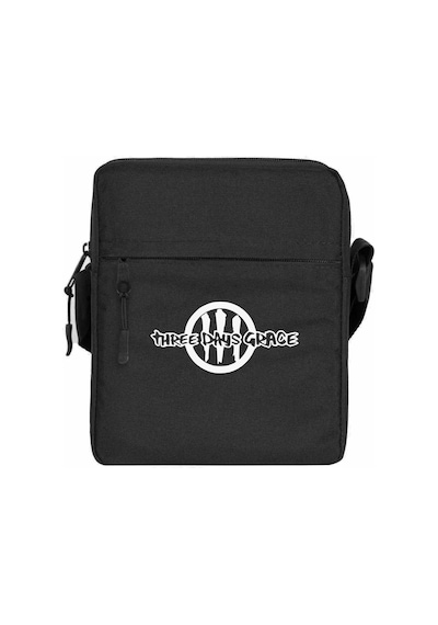 Three Days Grace Logo Siyah Omuz Çantası