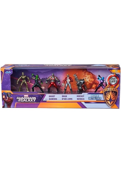 Jada Nano Metalfigs Marvel Guardians Of The Galaxy Diorama 6 Lı Metal Figür Seti 4 Cm 35013