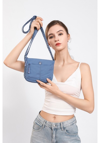 Smart Bags Siyah Ultra Hafif Kumaş Günlük Küçük Boy Kadın Çapraz Çanta