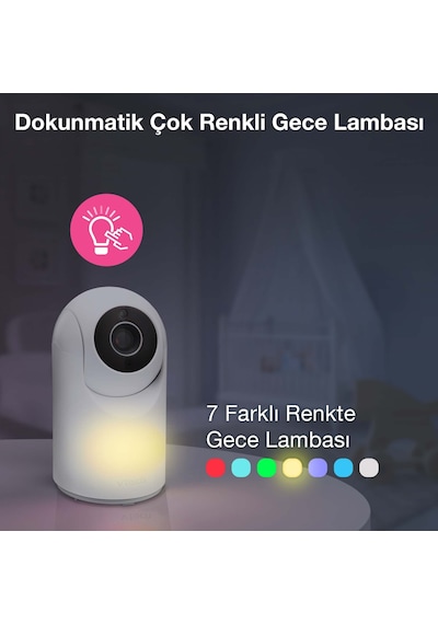 Vtech Döndürülebilir Ve Eğilebilir Kameralı 5 Görüntülü Bebek Monitörü - Vm5367