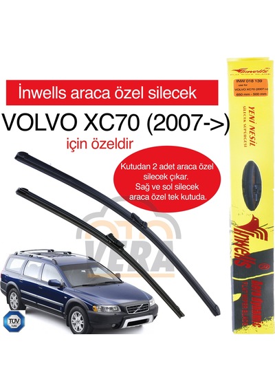 Volvo Xc70 2007- İnwells Araca Özel Silecek Takımı Inw018139
