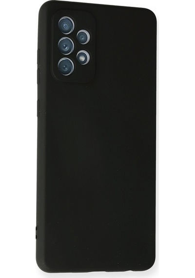 Newface - 861 - Samsung Galaxy Uyumlu A72 Kılıf Nano İçi Kadife Silikon - Csmo-tex - - Siyah Sıyah