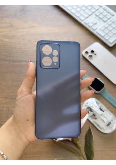 Redmi Note 12 4g Uyumlu Süper İnce Mat Ultra Thin Silikon Kılıf Lacivert