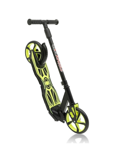 12 Yaş+ Üstü Neon Katlanabilir Çocuk Scooter 2 Dev Tekerlekli Frenli Scoter Yeşil