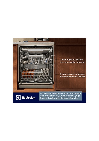 Electrolux EEM48300IX A Enerji Sınıfı 5 Programlı Ankastre Bulaşık Makinesi Beyaz