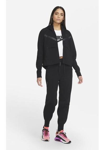 Kadın Siyah Tech Fleece Sweatshırt Cw4298-010 Siyah