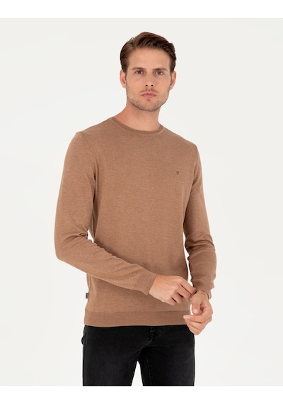 Pierre Cardin Erkek Camel Melanj Kazak /triko 50296621-vr122 Camel Melanj