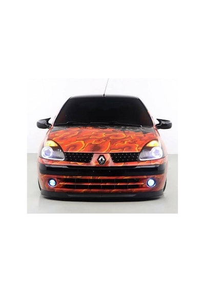 Renault Megan 1 Yarasa Ayna Kapağı Fiber Siyah Boyalı