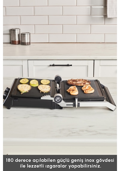 Emsan Nova Grill 2000 W 6 Dilim Kapasiteli Zaman Ayarlı Izgara Ve Tost Makinesi