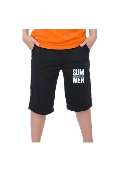 Gamer Baskılı Erkek Çocuk Çift Cepli Kapri Alt-üst Takım Beyaz