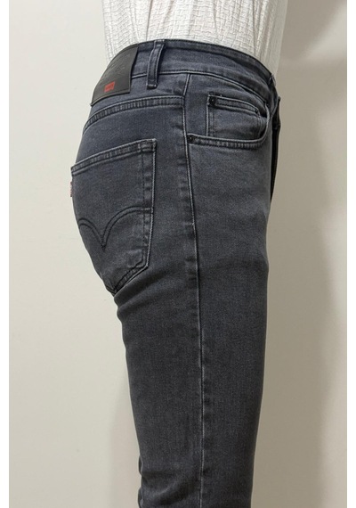 Hacker Denim Dmctekstil Erkek 1021 Yüksek Bel Normal Kesim Boru Paça Jean Pantolon Füme