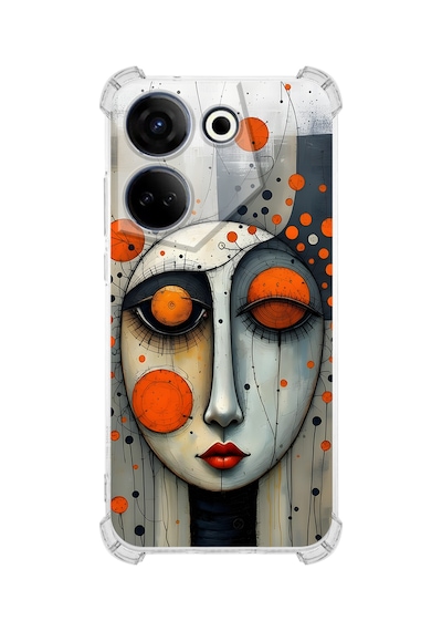 Printify Infinix Smart 8 İle Uyumlu Şeffaf Silikon Kılıf Uv Baskılı Esnek Tpu Kapak Odak No1