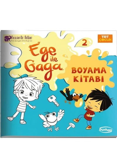 TRT Çocuk Ege ile Gaga Boyama Kitabı 2- Burhan Yayıncılık