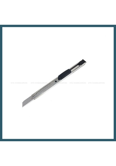 Bezos Metal Dar Maket Bıçağı İnce Falçata 9mm Ob