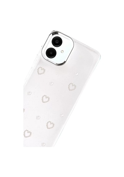 Newface Samsung Galaxy Uyumlu A07 4g Fiyonk Desenli Kapak - Desen 10 Beyaz