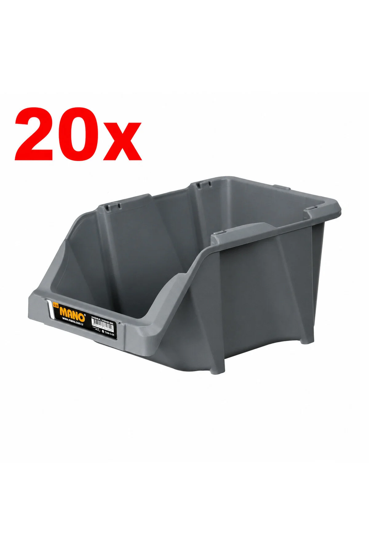 Avadanlık Gri 152x245x122 Mm G-20 - 20 Adet