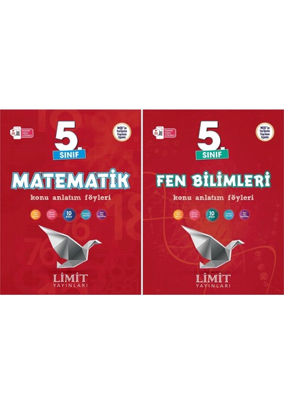 Limit 2025 5. Sınıf Matematik + Fen Bilimleri Konu Anlatım Seti 2 Kitap Güncel Müfredat