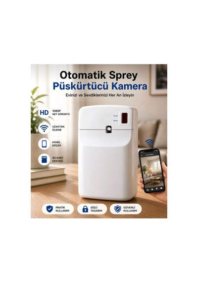 Otomatik Sprey Püskürtücü Güvenlik  Beyaz - 932139864